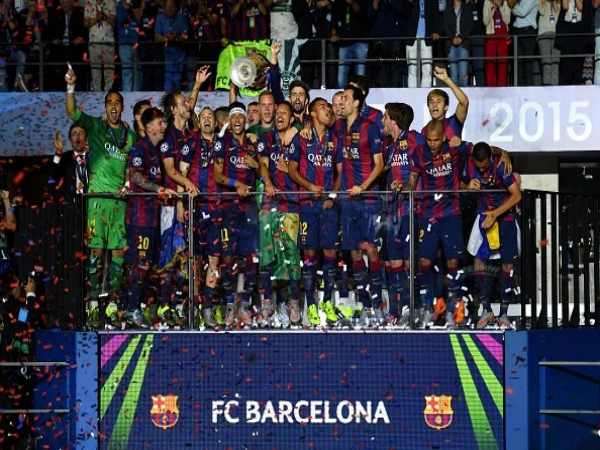 Đội hình Barca vô địch C1 2015 tam tấu huyền thoại