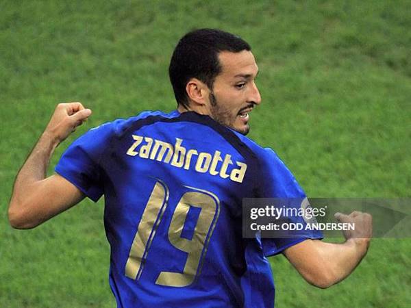 Zambrotta số áo bao nhiêu tại đội tuyển ý