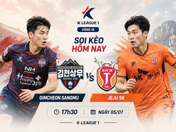 Thông tin kèo Gimcheon Sangmu với Jeju SK 17h30 hôm nay ngày 05/07